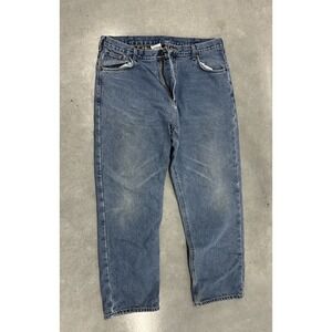 Carhartt B172 Flannel Lined Jeans 40x32 Relaxed Fit Workwear Distressed